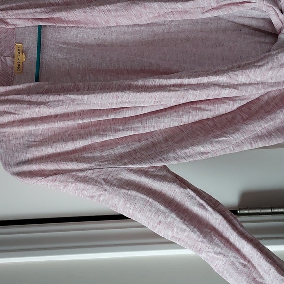 Mesh & lace long sleeve top pink white red large - Picture 2 of 10